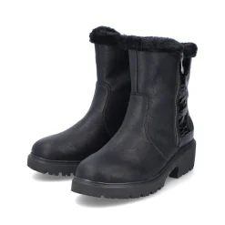 Rieker Damen Kurzstiefel graphitschwarz