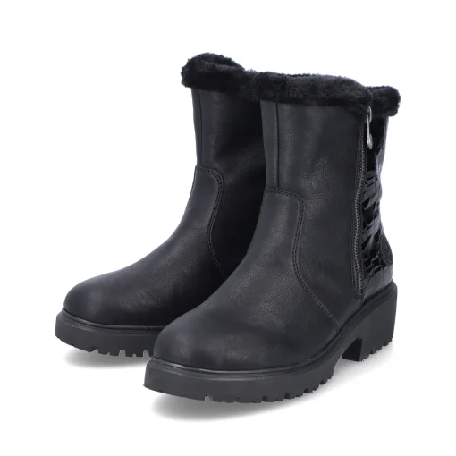 Rieker Damen Kurzstiefel graphitschwarz