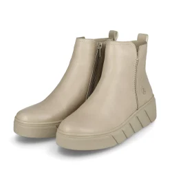 Rieker Damen Kurzstiefel creme beige