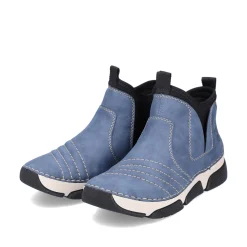 Rieker Damen Kurzstiefel blaugrau
