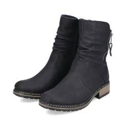 Rieker Damen Kurzstiefel graphitschwarz