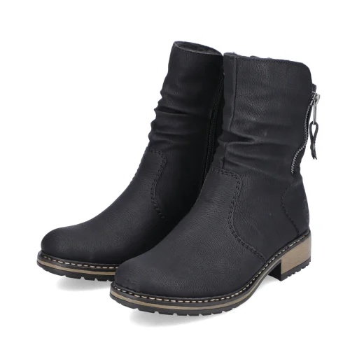 Rieker Damen Kurzstiefel graphitschwarz
