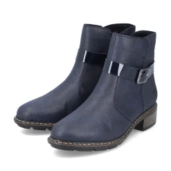 Rieker Damen Kurzstiefel azurblau