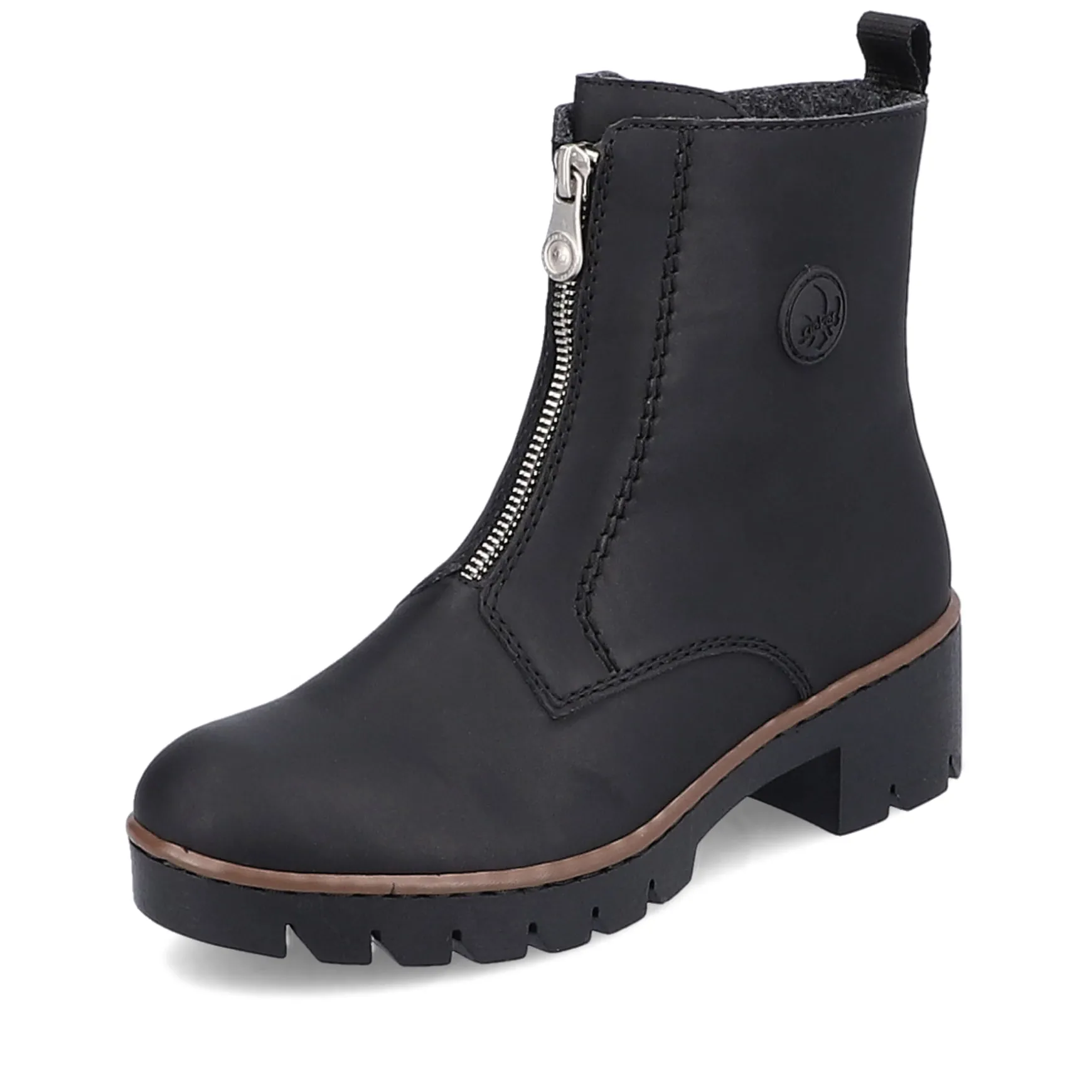 Rieker Damen Kurzstiefel tiefschwarz