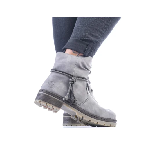 Rieker Damen Kurzstiefel staubgrau