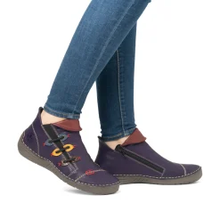 Rieker Damen Kurzstiefel purpur