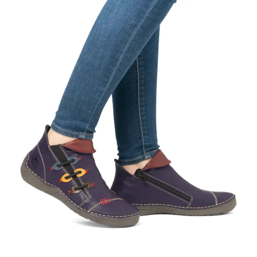 Rieker Damen Kurzstiefel purpur