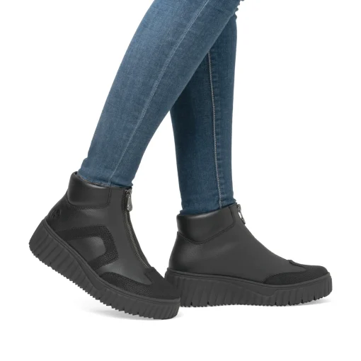 Rieker Damen Kurzstiefel nachtschwarz