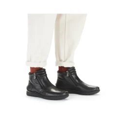 Rieker Damen Kurzstiefel glanzschwarz