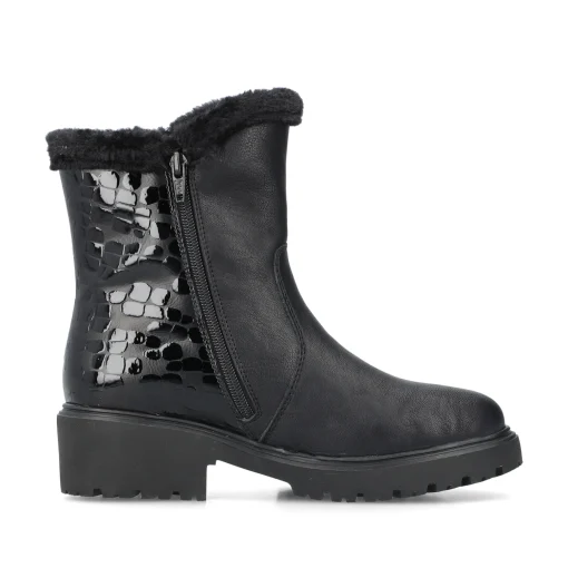 Rieker Damen Kurzstiefel graphitschwarz