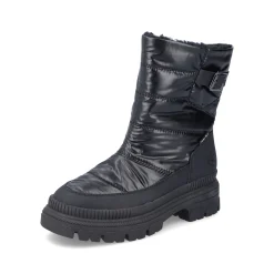 Rieker Damen Kurzstiefel glanzschwarz