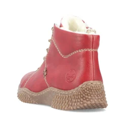 Rieker Damen Kurzstiefel erdbeerrot