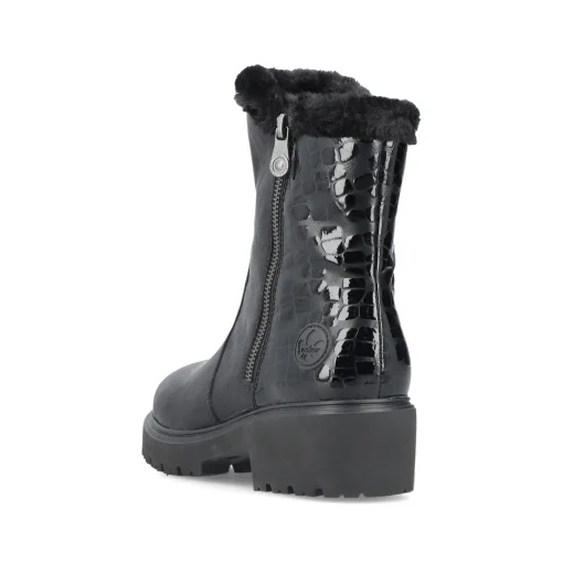 Rieker Damen Kurzstiefel graphitschwarz