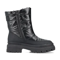 Rieker Damen Kurzstiefel glanzschwarz