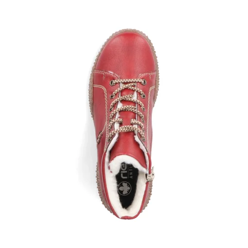 Rieker Damen Kurzstiefel erdbeerrot