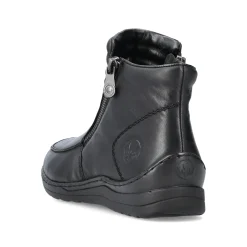 Rieker Damen Kurzstiefel glanzschwarz