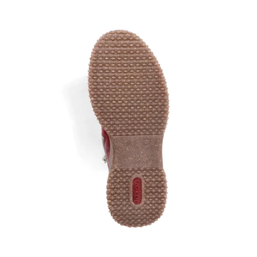 Rieker Damen Kurzstiefel erdbeerrot