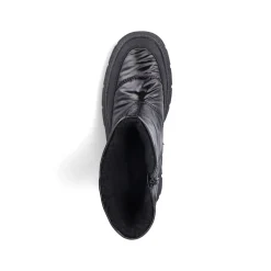 Rieker Damen Kurzstiefel glanzschwarz