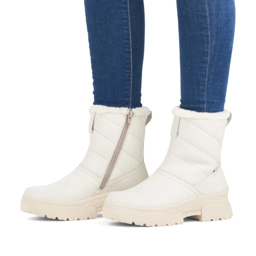 Rieker Damen Kurzstiefel snow white