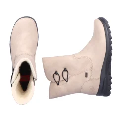 Rieker Damen Kurzstiefel hellbeige