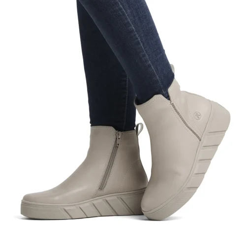 Rieker Damen Kurzstiefel creme beige