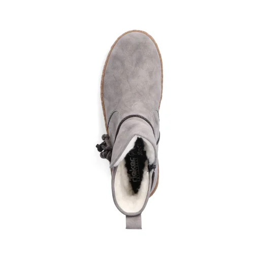 Rieker Damen Kurzstiefel silbergrau
