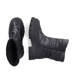Rieker Damen Kurzstiefel glanzschwarz