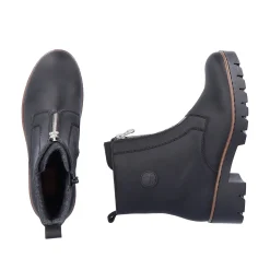 Rieker Damen Kurzstiefel tiefschwarz