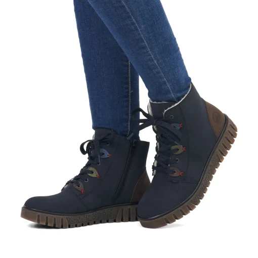 Rieker Damen Kurzstiefel marineblau