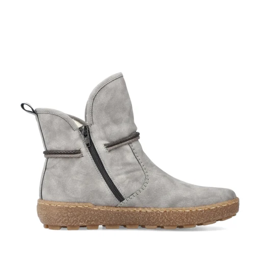 Rieker Damen Kurzstiefel silbergrau