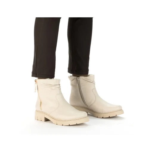 Rieker Damen Kurzstiefel hellbeige