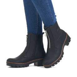 Rieker Damen Kurzstiefel tiefschwarz