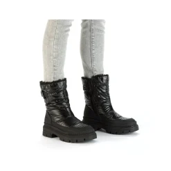 Rieker Damen Kurzstiefel glanzschwarz
