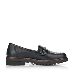 Rieker Damen Loafer graphitschwarz