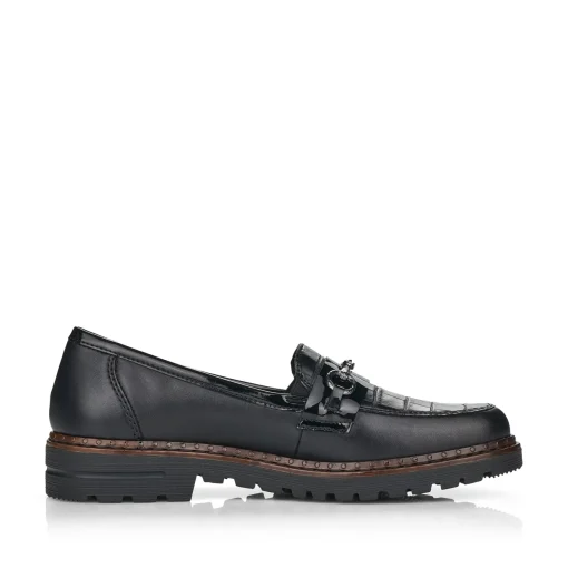 Rieker Damen Loafer graphitschwarz