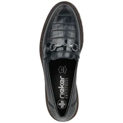 Rieker Damen Loafer graphitschwarz