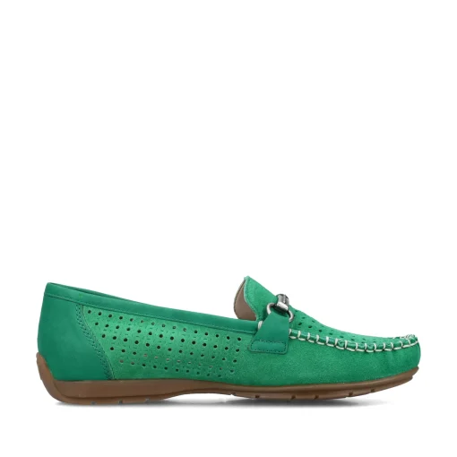 Rieker Damen Loafer grasgrün