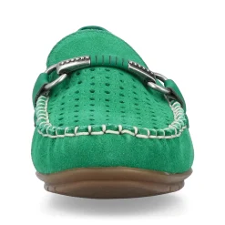 Rieker Damen Loafer grasgrün