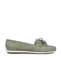 Rieker Damen Loafer grüngrau