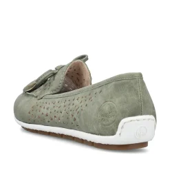 Rieker Damen Loafer grüngrau