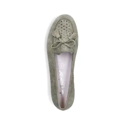 Rieker Damen Loafer grüngrau