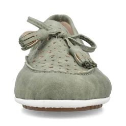 Rieker Damen Loafer grüngrau