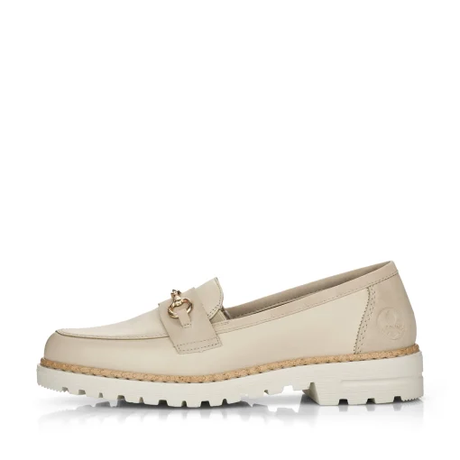 Rieker Damen Loafer hellbeige