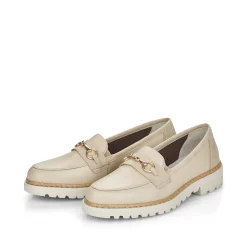 Rieker Damen Loafer hellbeige