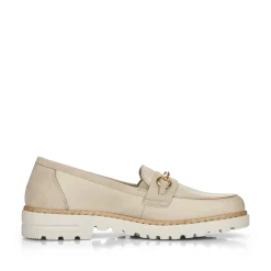 Rieker Damen Loafer hellbeige