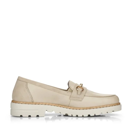 Rieker Damen Loafer hellbeige