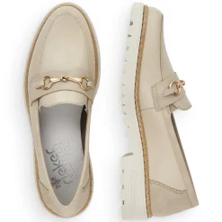 Rieker Damen Loafer hellbeige