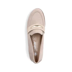 Rieker Damen Loafer hellbeige