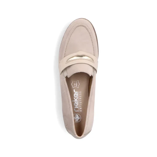 Rieker Damen Loafer hellbeige