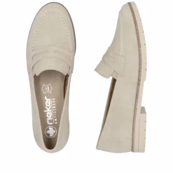 Rieker Damen Loafer hellbeige
